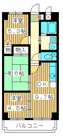 ビラージュ壱番館の間取り写真