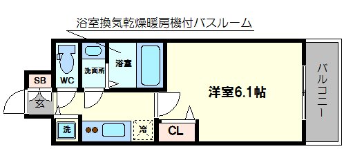 プレサンス京町堀ノースの間取り写真
