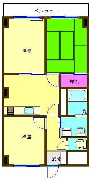 コーポ久里浜の間取り写真