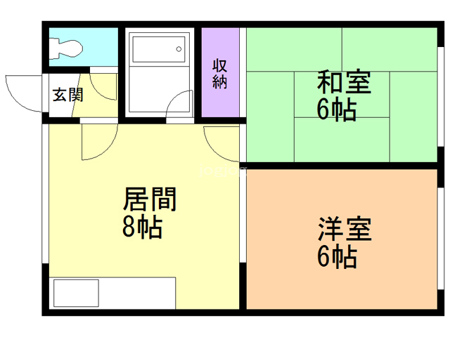 蘭ハイツの間取り