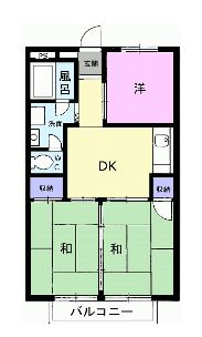 福山市新市町大字新市のアパートの間取り