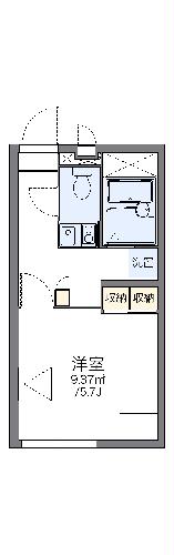 レオパレスピース　ワンの間取り