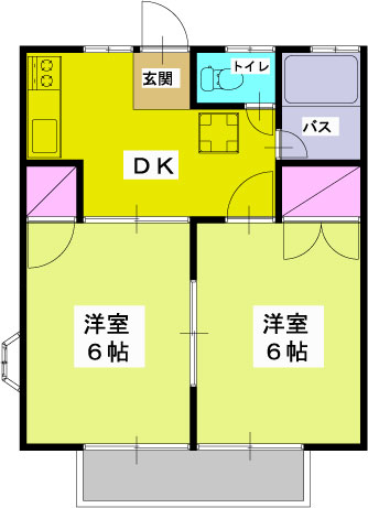 田中ヒルズの間取り