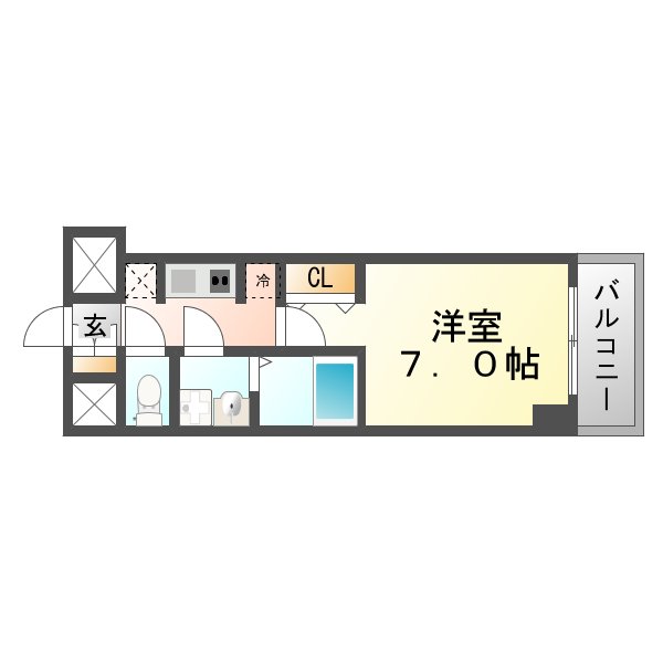 エスキュート尼崎の間取り写真