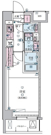 リヴシティ成増ミュジオの間取り