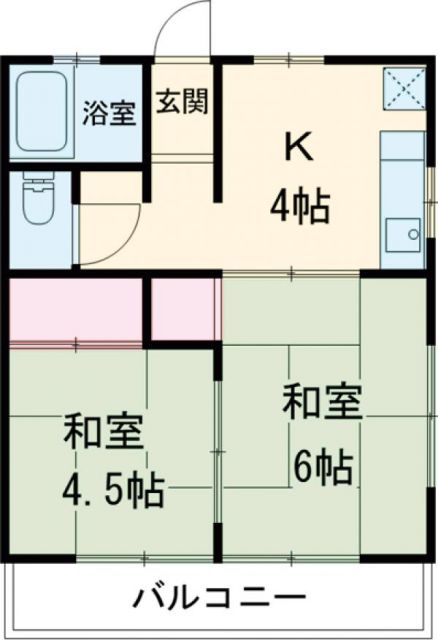 【メゾンド吉住Ａ棟の間取り】