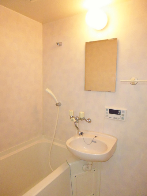 バス・シャワールーム　洗面ボウル付きのバスルームです♪