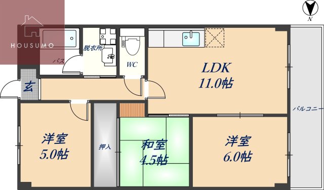 カサセラミカの間取り