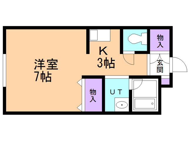 パレドール遠藤の間取り