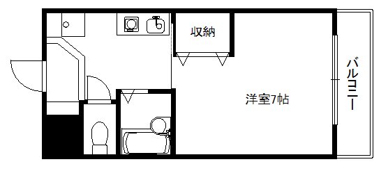 京都市伏見区深草西浦町１丁目のマンションの間取り