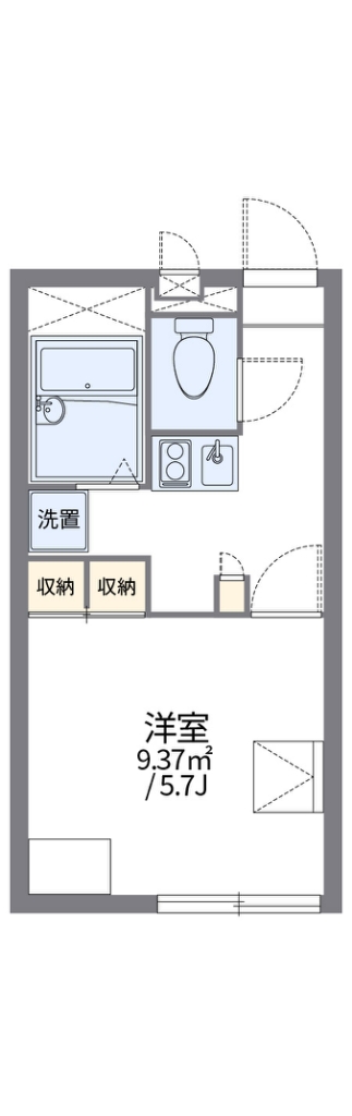 レオパレス辻九第二の間取り