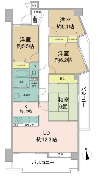 アメニティ福光の間取り