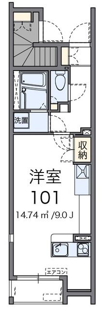 府中市西府町のアパートの間取り