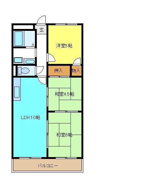 【マンション宮苑の間取り】