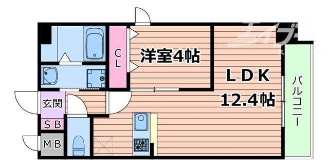 Alivis北梅田の間取り