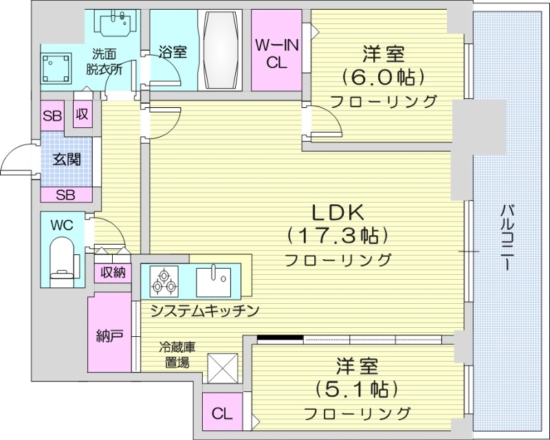 ONE札幌ステーションタワーの間取り