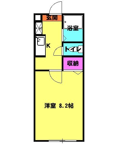 マルシィ熊谷の間取り