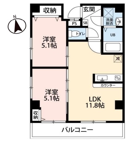 ルル浅草千束の間取り