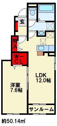 【PARKSIDE COURTIIIの間取り】