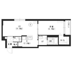 【札幌市中央区南六条西のマンションの間取り】