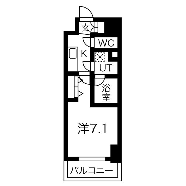 姫路市朝日町のマンションの間取り