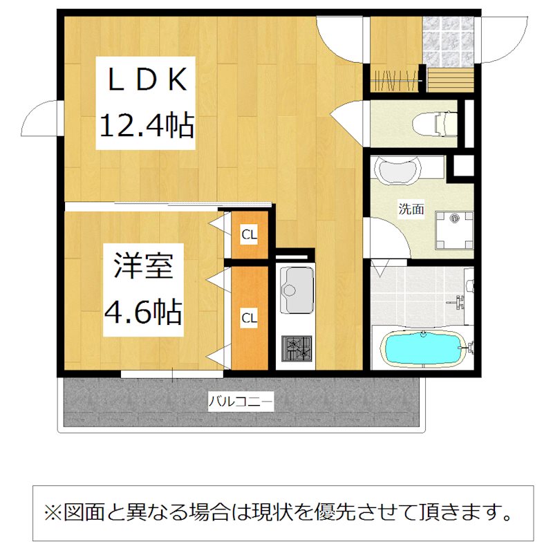 Polonia Matsubara A棟の間取り