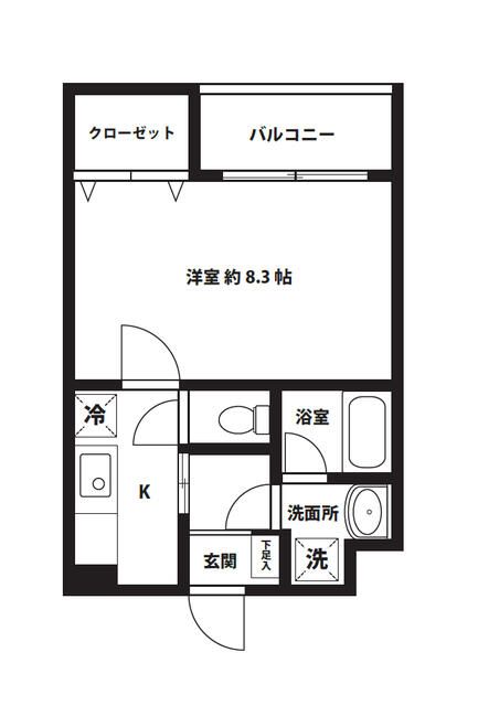 八王子市南大沢のマンションの間取り