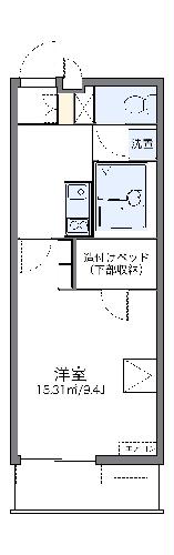 レオパレスサントラップミナミの間取り