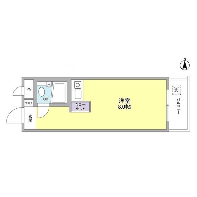 グリーンコート弦巻の間取り