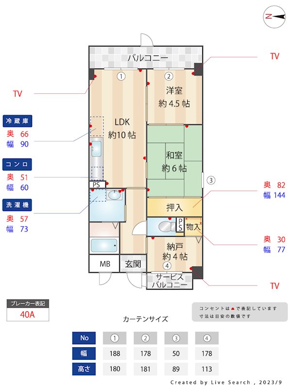 ラ・サンシャインの間取り