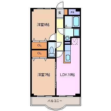 プラムスクエアJPMCの間取り