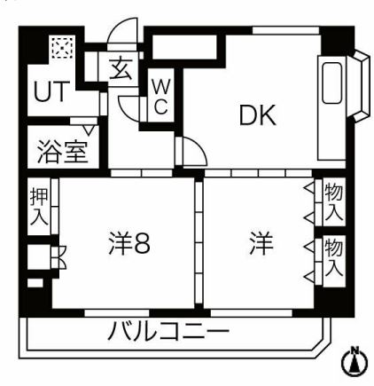 エフアール板宿の間取り