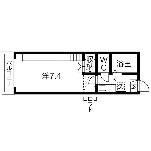 メゾンドショコラ　ドゥの間取り