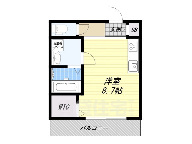 東大阪市荒本のアパートの間取り