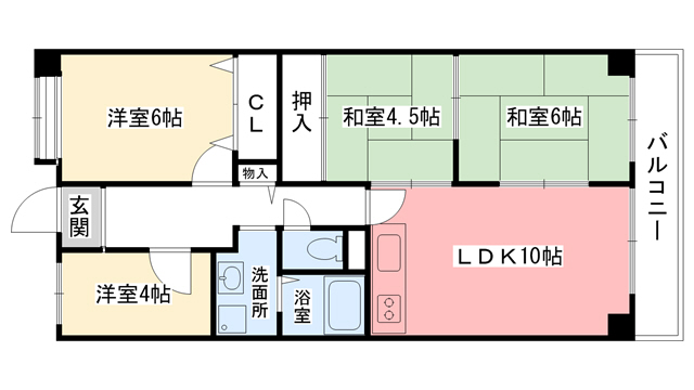 エスタ西宮の間取り