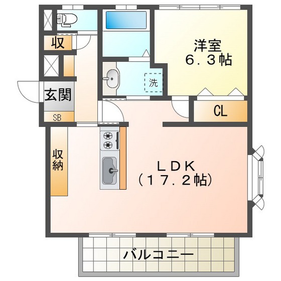 スクエアタウンの間取り