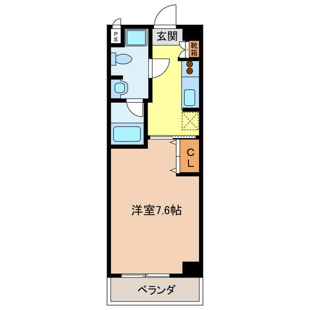 エイムオーエス島崎町マンションの間取り