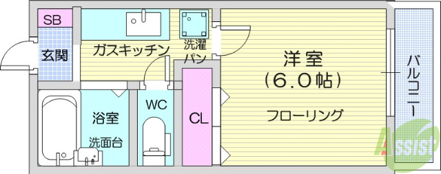 コーポ岩谷の間取り