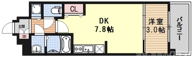 THE GARNET MILLENNIUM KYOTO九条烏丸の間取り