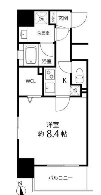 千代田区外神田のマンションの間取り