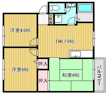 シャローム北川の間取り