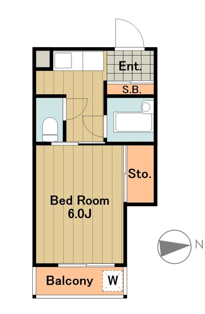 八王子市堀之内のマンションの間取り