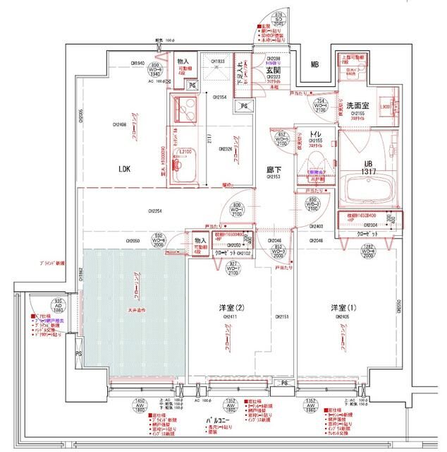 ドゥーエ東十条の間取り