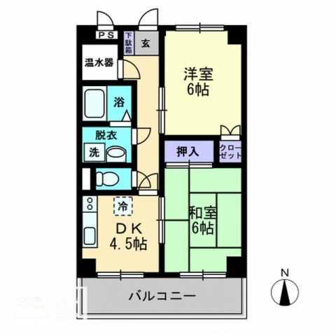 津山マンションの間取り