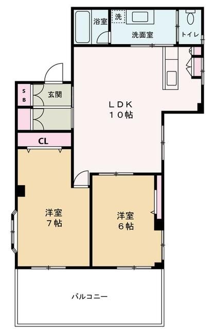 江東区南砂のマンションの間取り