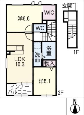 ラ　ヴァーグ　エストの間取り