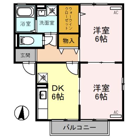 アンバサダーヒルズ Ｇの間取り