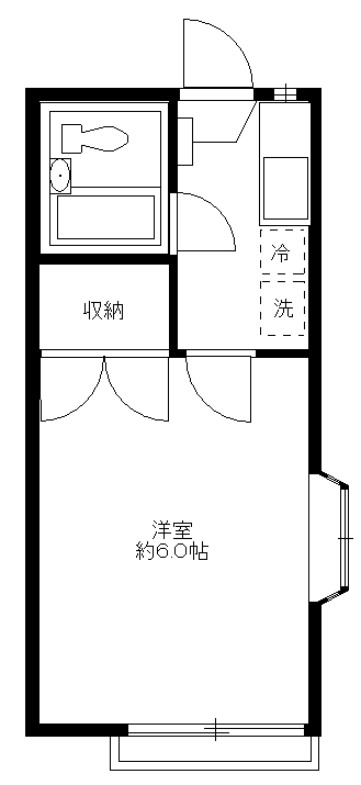 KYハイツの間取り