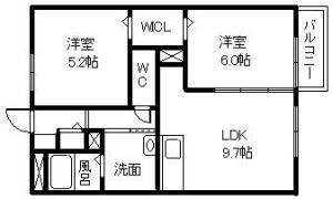 サンフローラ池田IIの間取り