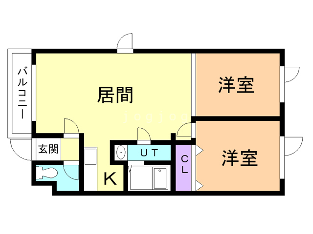 ツインズＫの間取り